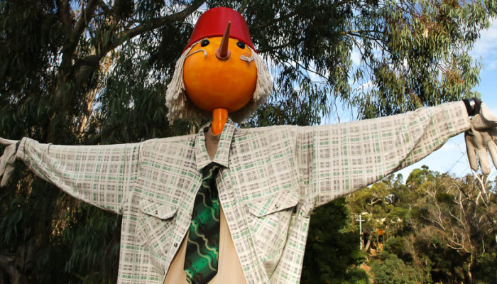 Orange scarecrow
